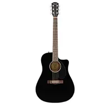 Guit Electro-Acústica Dreadnought Fender CD60SCE Black