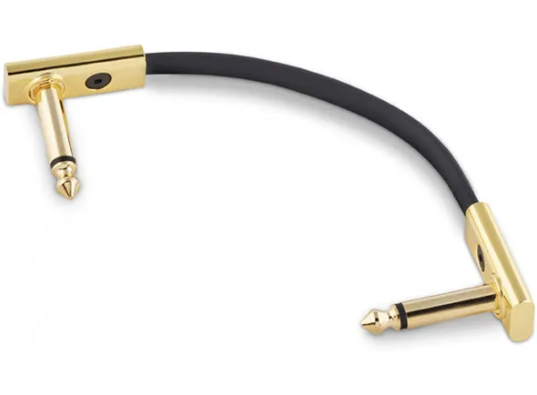 Rockboard Flat Patch Cable Gold 10 cm