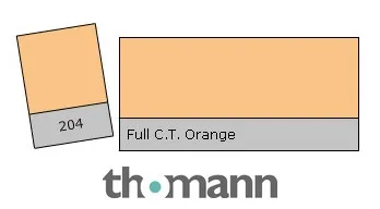 Lee Filter Roll 204 F. C.T. Orange
