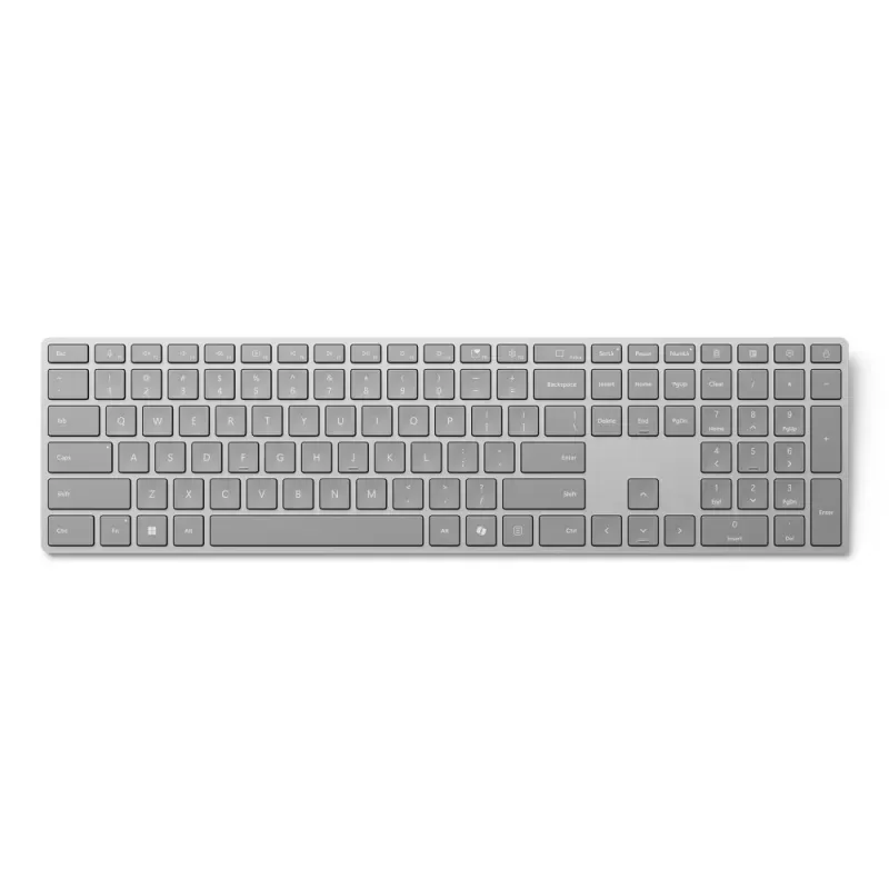 Microsoft Surface Keyboard - 2nd Edition - teclado - sem fios - Bluetooth LE - QWERTY - Reino Unido - cinza