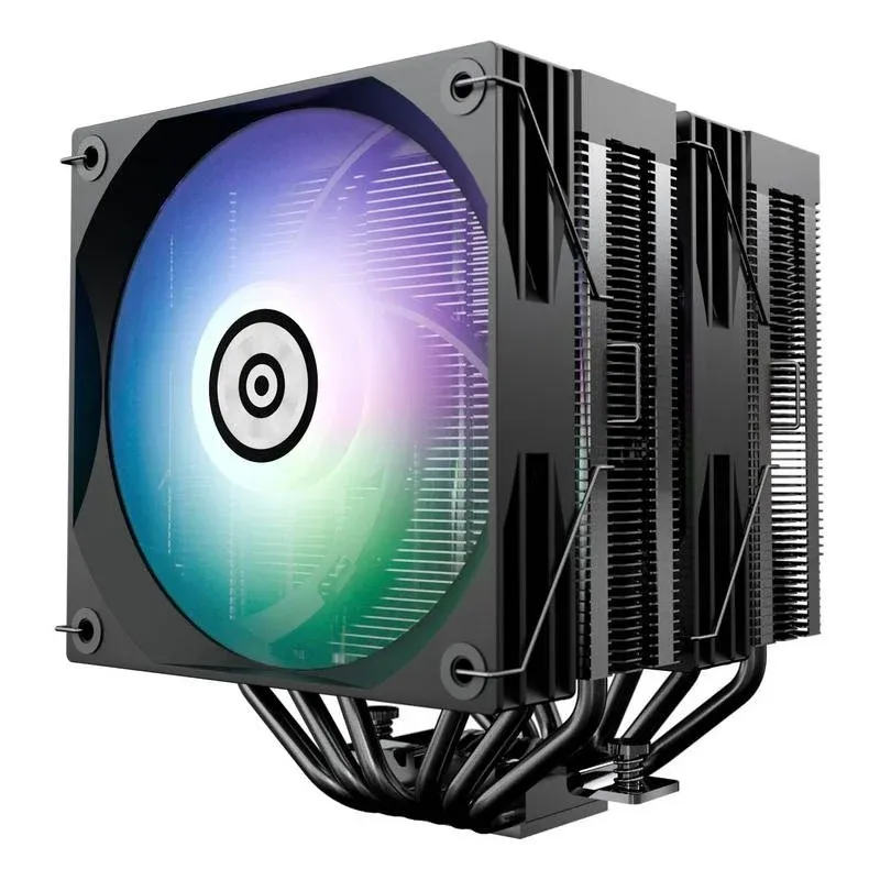 Cooler CPU Refrigeração a Ar Enermax Socket Universal 120mm ETS-TD60D-ARGB Display Digital 2 Ventoinhas LED