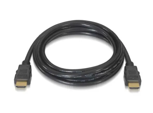 Velleman Dourado Macho / Macho 2.0 4k Preto 0.75m