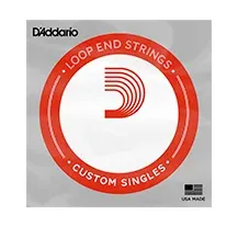 Corda individual com laco 026 D'Addario LE026W Single Nickel Wound Loop End