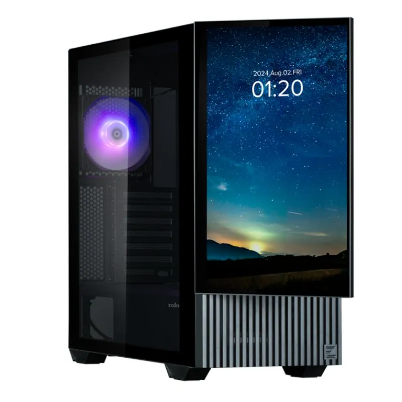 Zalman Z10 DS Caixa ATX com 1x Ventoinha 140mm, USB 3.0 e LCD Integrado 15.6'' FHD Preta