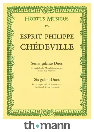 Bärenreiter Chédeville Galante Duos Alt