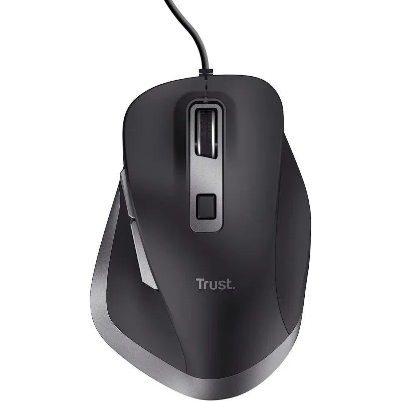 Trust Fyda Rato Ótico Ergonómico Eco USB 5000DPI Preto