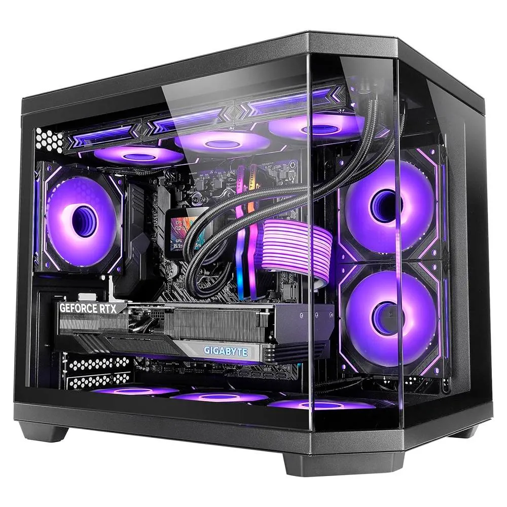 Caixa Micro-ATX Mars Gaming MC-3TCOREM Tempered Glass Preta