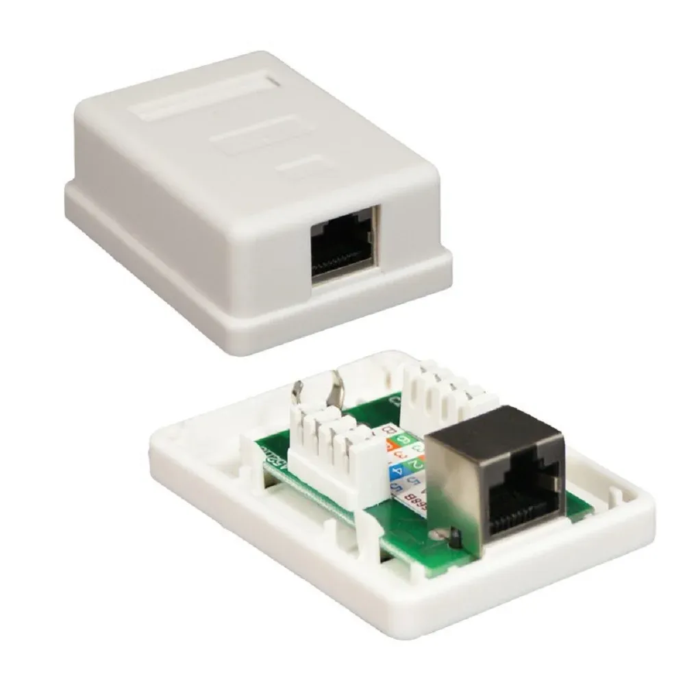 Tomada De Superficie Para Rj45 Nanocable Cat.6 Ftp 1 Branco