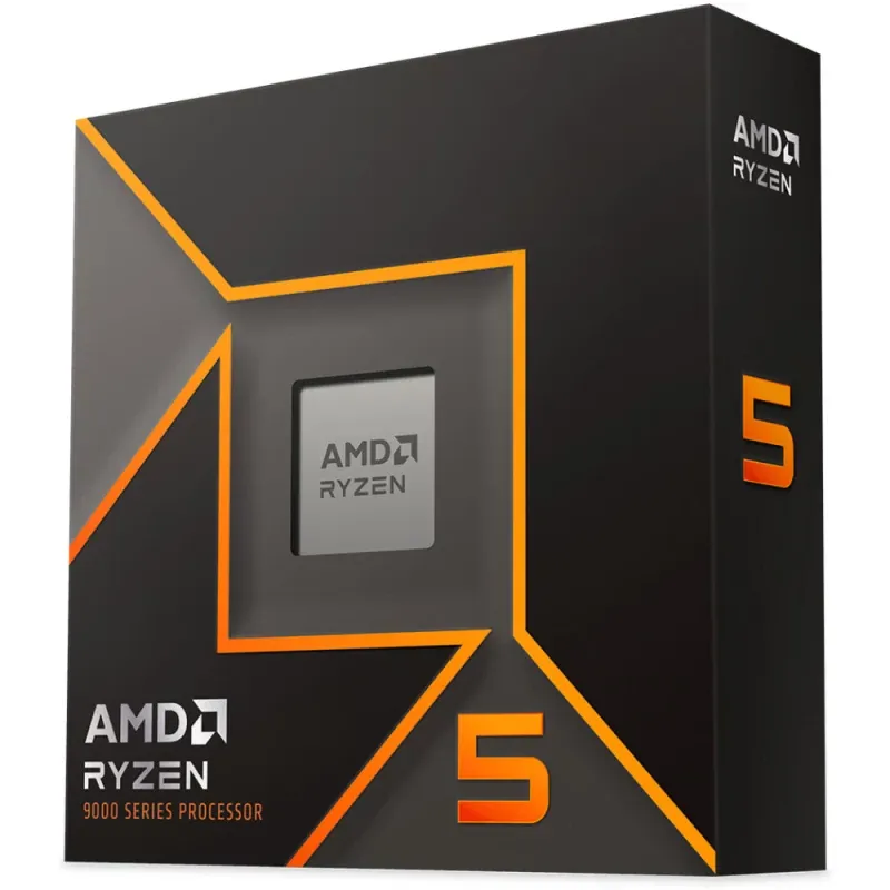 Processador AMD Ryzen 5 9600X "Zen 5" 6-Core (3.9GHz/5.4GHz) AM5 BOX