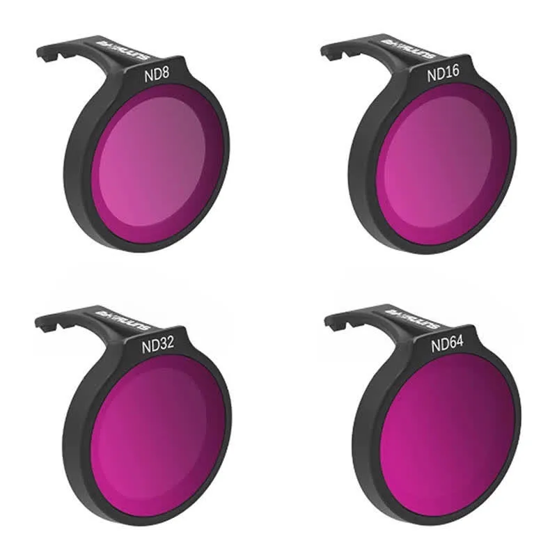 Sunnylife Conjunto de quatro filtros para DJI Neo ND8+ND16+ND32+ND64