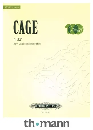 Edition Peters Cage 4'33''