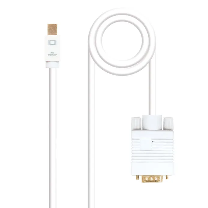 Cabo Conversor Nanocable Mini DisplayPort/M > VGA/M 2 M Branco