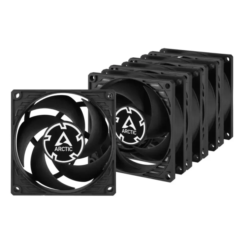 Ventoinha Arctic P8 PWM PST 80 mm Preto (Pack 5)