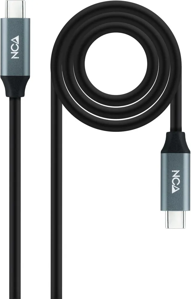 Cabo USB 3.2 Gen2x2 Nanocable 20Gbps 5A/100W 4K@60Hz USB-C M/M 2 M Preto