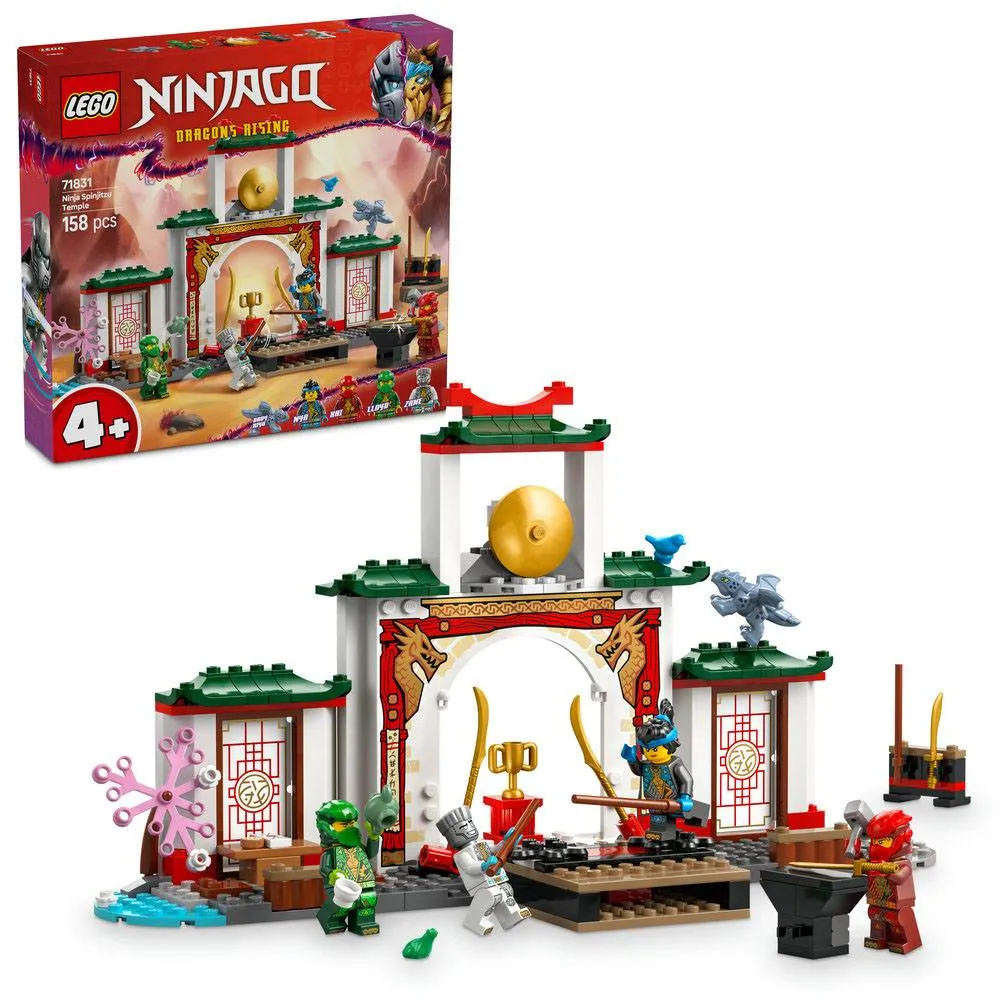 LEGO NINJAGO: Templo de Spinjitzu dos Ninja | Idades 4+ | 158 Peças | Item 71831