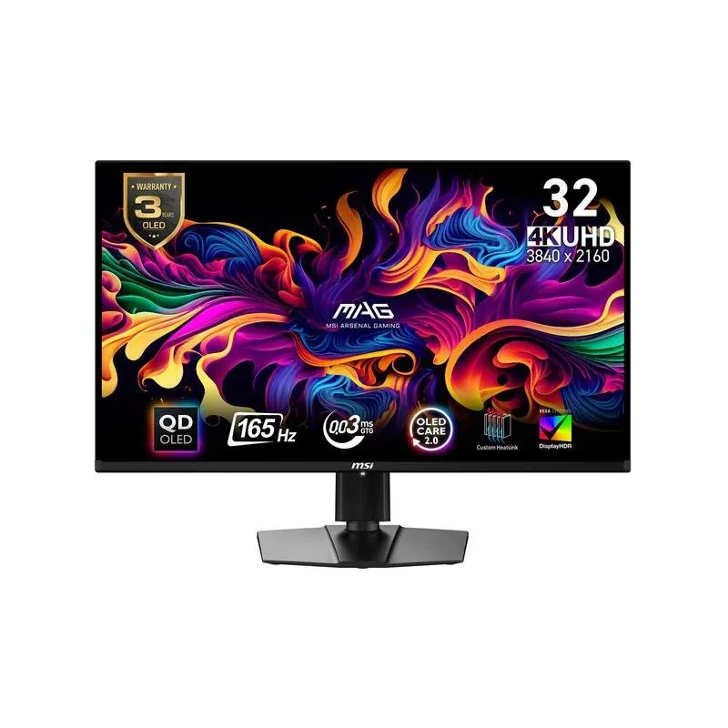 Monitor MSI MAG 321UPDE QD-OLED 31,5" UltraHD 4K 165Hz QD-OLED Altura Ajustável 1ms