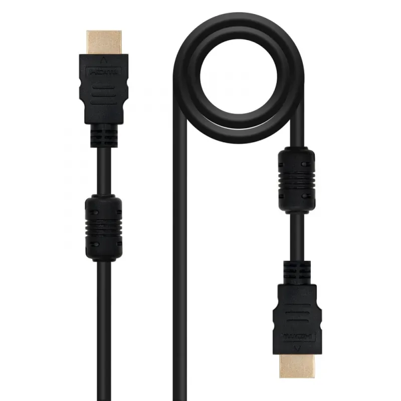Cabo HDMI V1.4 HEC Nanocable A/M-A/M 5 M c/Ferrite
