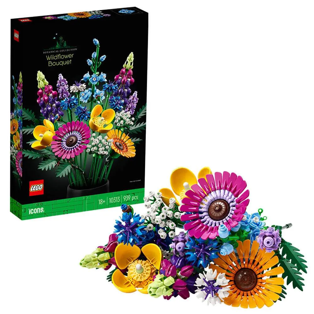 LEGO Botanical: Buquê de Flores Silvestres | Idades 18+ | 939 Peças | Item 10313