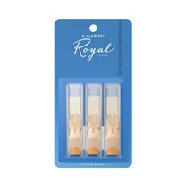 Palheta de Clarinete Sib 2.5 D'Addario Royal Filed Cx 3-Un