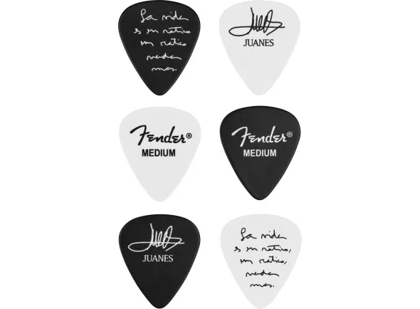 Fender Palhetas Serie Juanes 351 Celulose 6 Pack