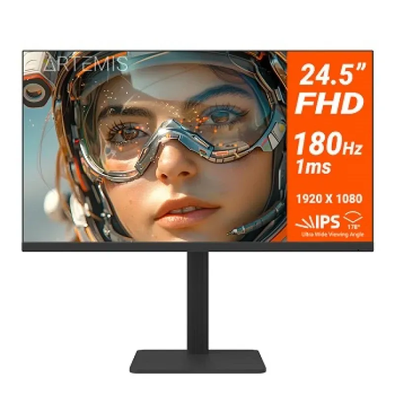MONITOR NTECH 24.5'' IPS RX3 1920X1080 180HZ 1MS HDMI / DP / USB / JACK 3.5mm Ajuste altura