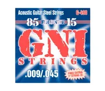Jogo Cordas Guitarra Acústica GNI G490 Bronze 009-045