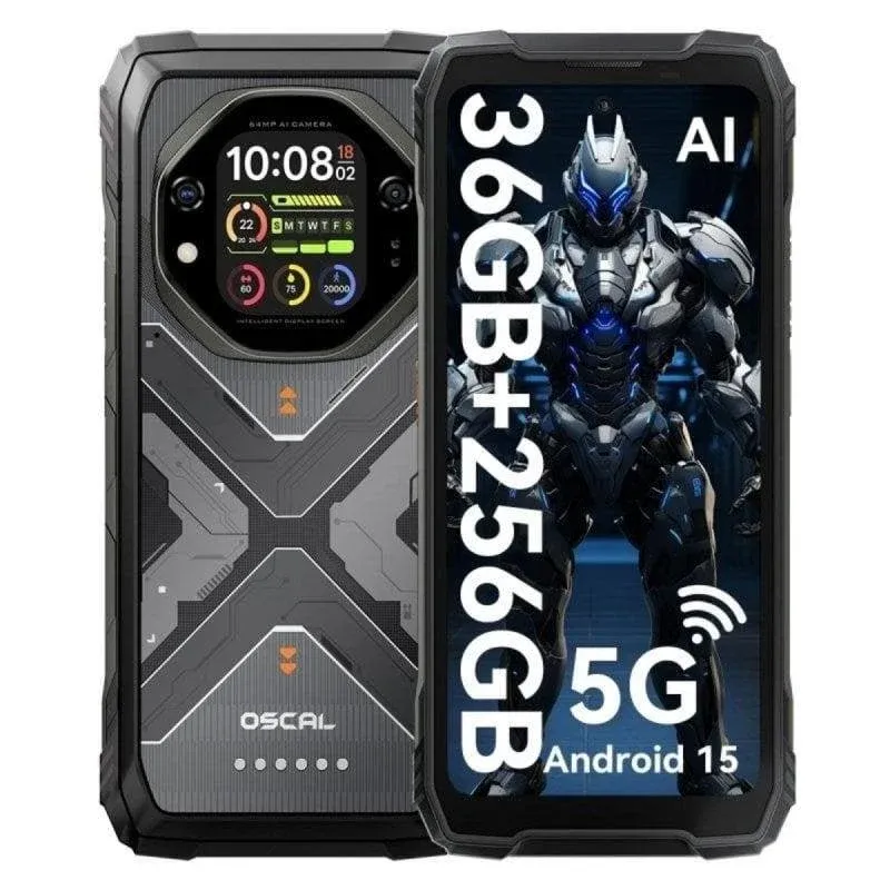 Oscal Tank 1 5G 12GB 256GB 6.78" Preto