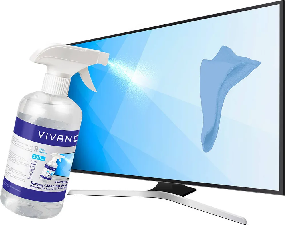 Kit Limpeza VIVANCO Pano + Spray 500 ml