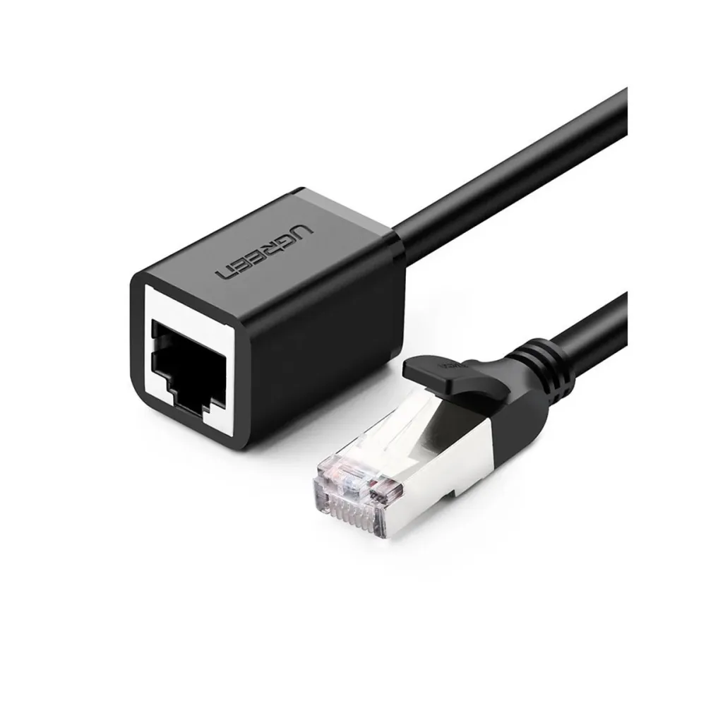 Cabo Extensão Ugreen Ethernet RJ45 Cat.6 FTP 1000Mbps 5M Preto
