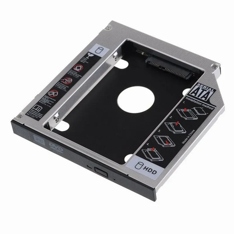 Adaptador Caddy Ewent SATA III SSD/HDD para drive slot CD/DVD/Blu-ray 12.7mm