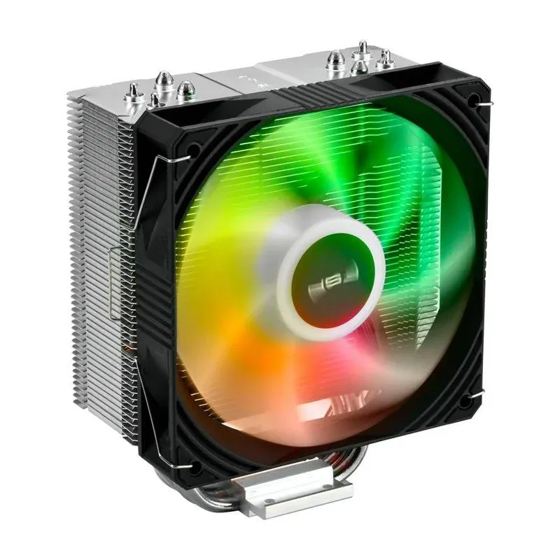 Cooler CPU Refrigeração Ar FSP Socket AM4 AM5 LGA 1200 120 mm NE5 ARGB Preto