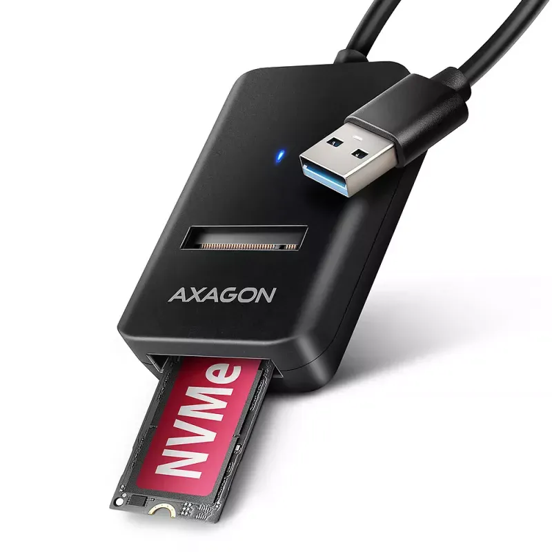 Adaptador AXAGON ADM2-AM USB-A 3.2 Gen2 - 1x NVMe/SATA SDD