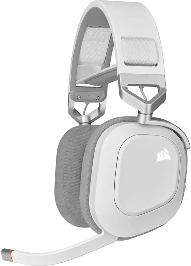 Headset Corsair HS80 RGB Wireless Branco
