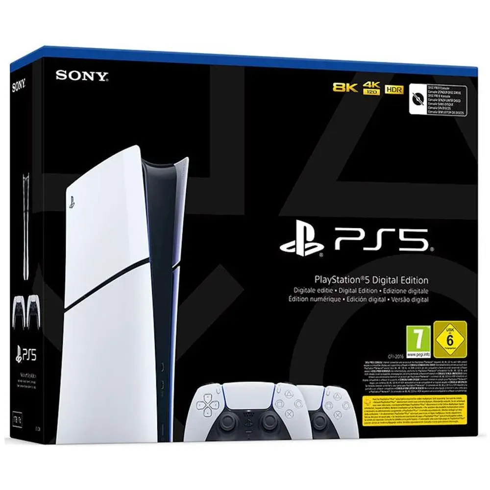 Consola Sony PlayStation 5 Slim 1TB (Edição Digital) + Gamepad DualSense Extra