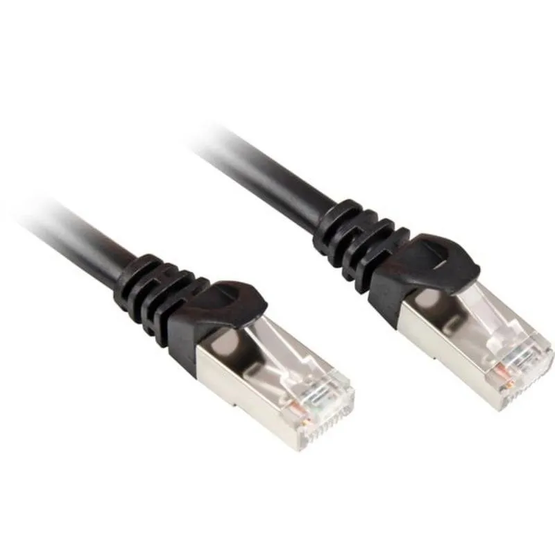 Cabo de Ligação RJ45 Cat.6 SFTP Sharkoon 1,5 m Preto