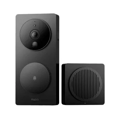 Aqara Smart Video Doorbell G4 - Zigbee 3.0 / WiFi 2.4Ghz - Matter over WiFi - Campainha com vídeo inteligente - Reconhecimento
