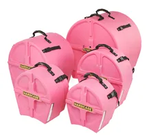 Conjunto de Estojos para Bateria Hardcase HPFUSION2 Rosa