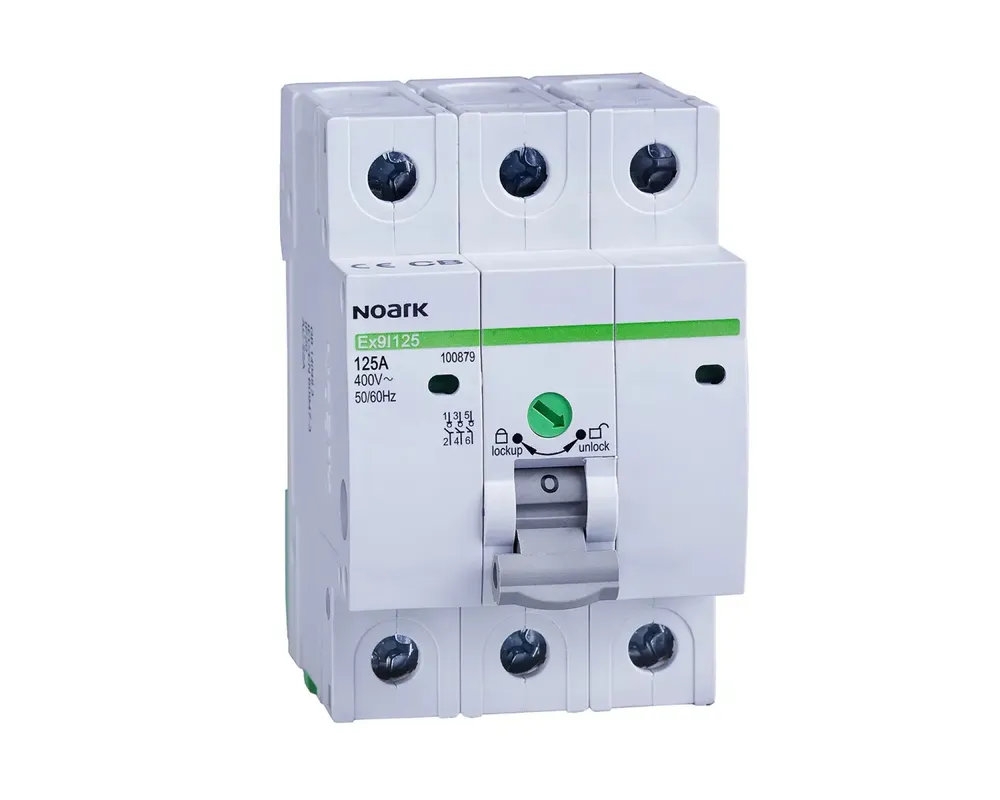 Noark 100879 Rozł. izol. 3 módulos, 3-polos, 125A 100879