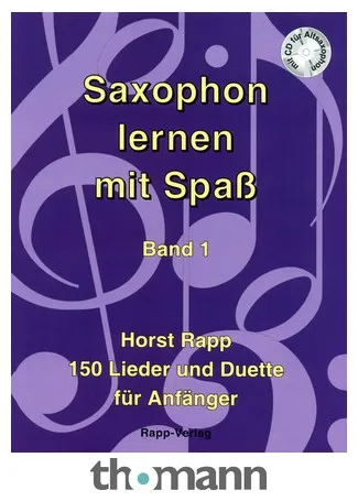 Horst Rapp Verlag Saxophon Lernen mit Spaß 1