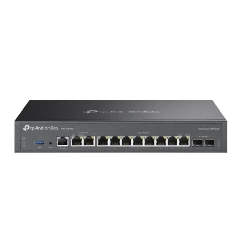 Router Ethernet WAN 2,5 Gbps TP-Link Omada ER7412-M2 com 7 portas RJ-45 e segurança avançada
