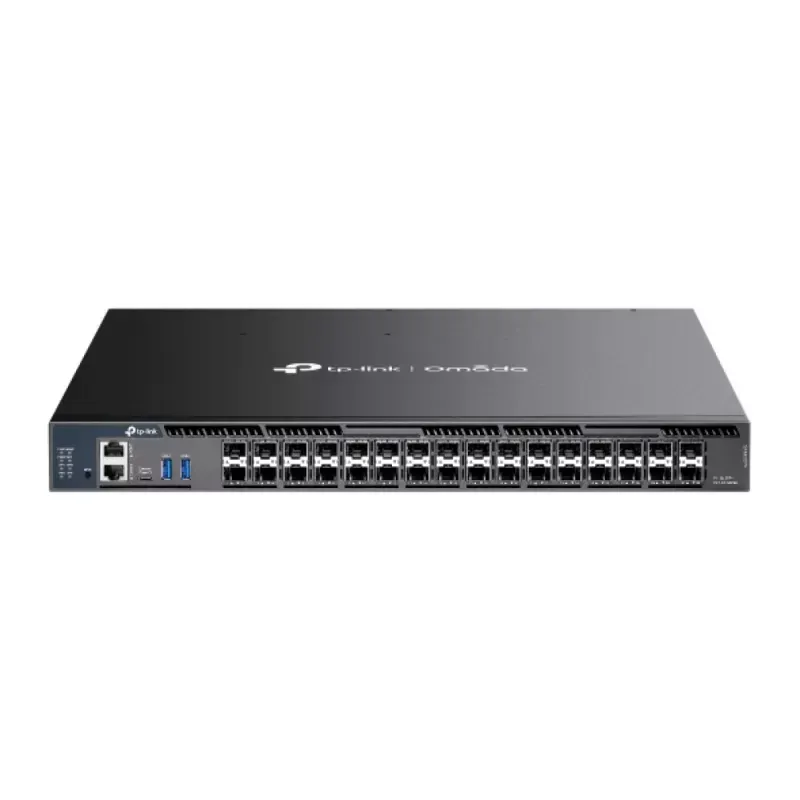 TP-LINK OMADA 26-PORT 10G STACKABLE L3 MANAGED AGGREGATION SWITCH WITH 6 25G SLO