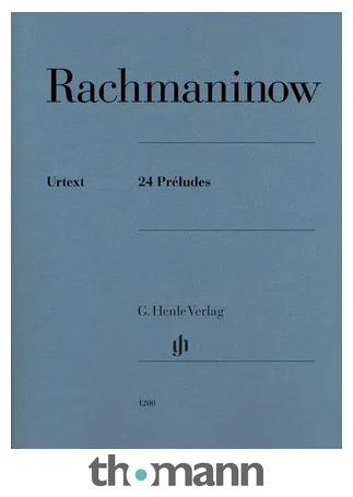 Henle Verlag Rachmaninow 24 Préludes