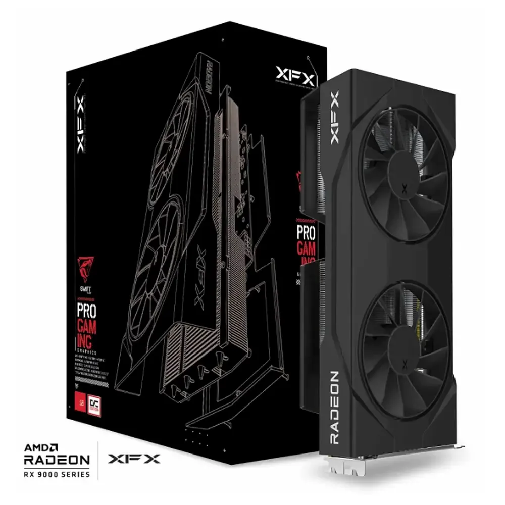 Placa Gráfica XFX AMD Radeon RX 9060 XT RDNA 4 Swift OC Gaming Edition 16GB GDDR6