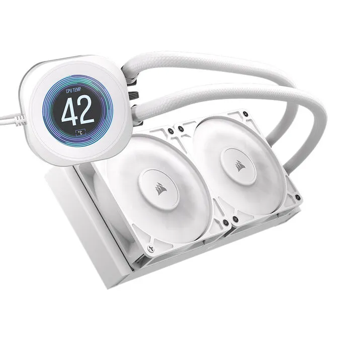 Water Cooler CPU Corsair NAUTILUS RS LCD 240mm Branco
