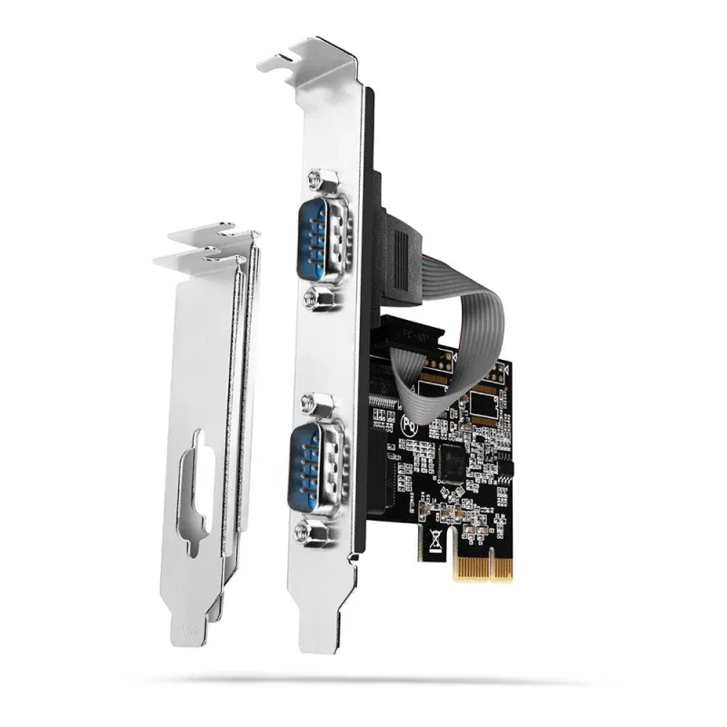 Adaptador PCIe AXAGON PCEA-S2N com 2x Portas Série - ASIX A