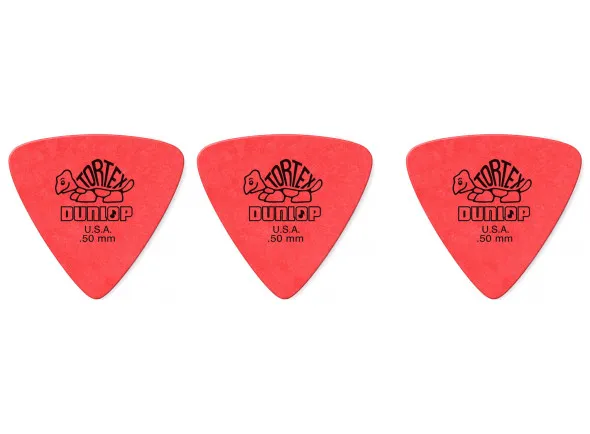 Dunlop Tortex Triangle 0,50 Vermelho (pack 3)