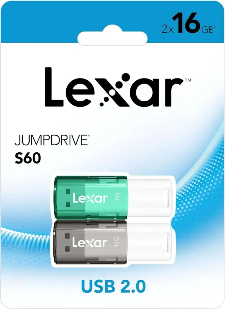 Pen Drive LEXAR 2X16GB PACK JUMPDRIVE S60 USB 2.0
