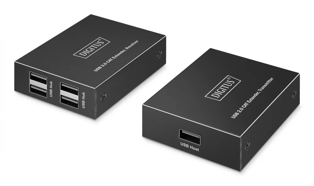 Extensor via cabo de par trançado Cat.6, USB 2.0 até 150m DA-73120