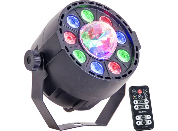 Ibiza Projector Luz c/ 9 Leds RGBW DMX