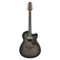 Ibanez AAM70CE-TBN Transparent Charcoal Burst